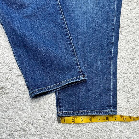 Talbots Flawless Girlfriend Curvy Jeans Tapered Ankle Comfortable Denim Sz: 16w - Picture 6 of 11
